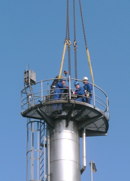 Wartungsarbeit Raffinerie Industrieservice Raffinierie